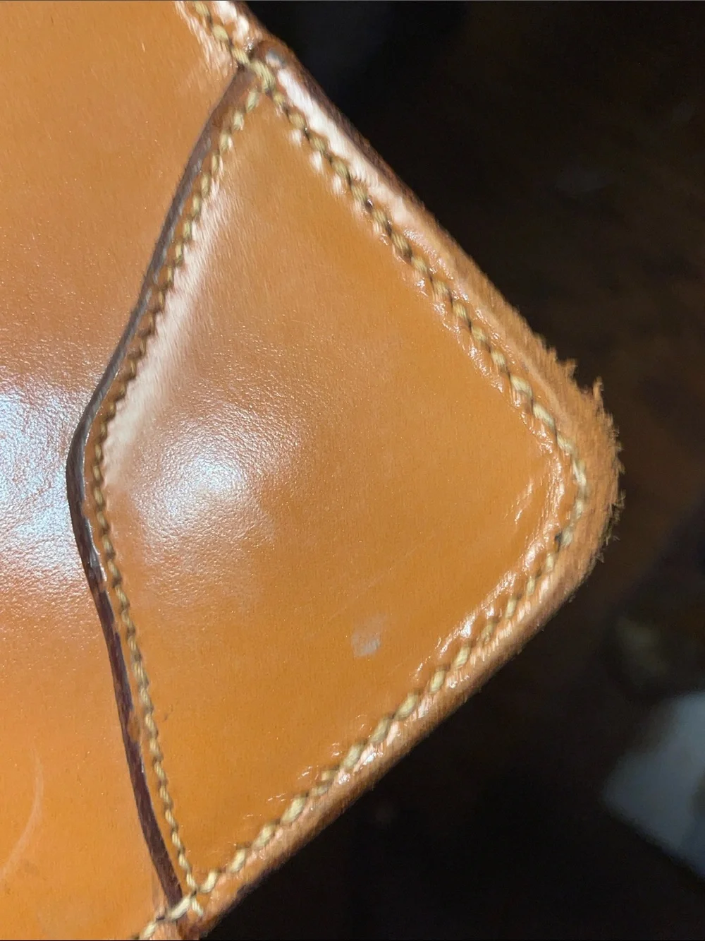 Vintage Atlas-Classic Men's Tan Leather Briefcase with Top Handle